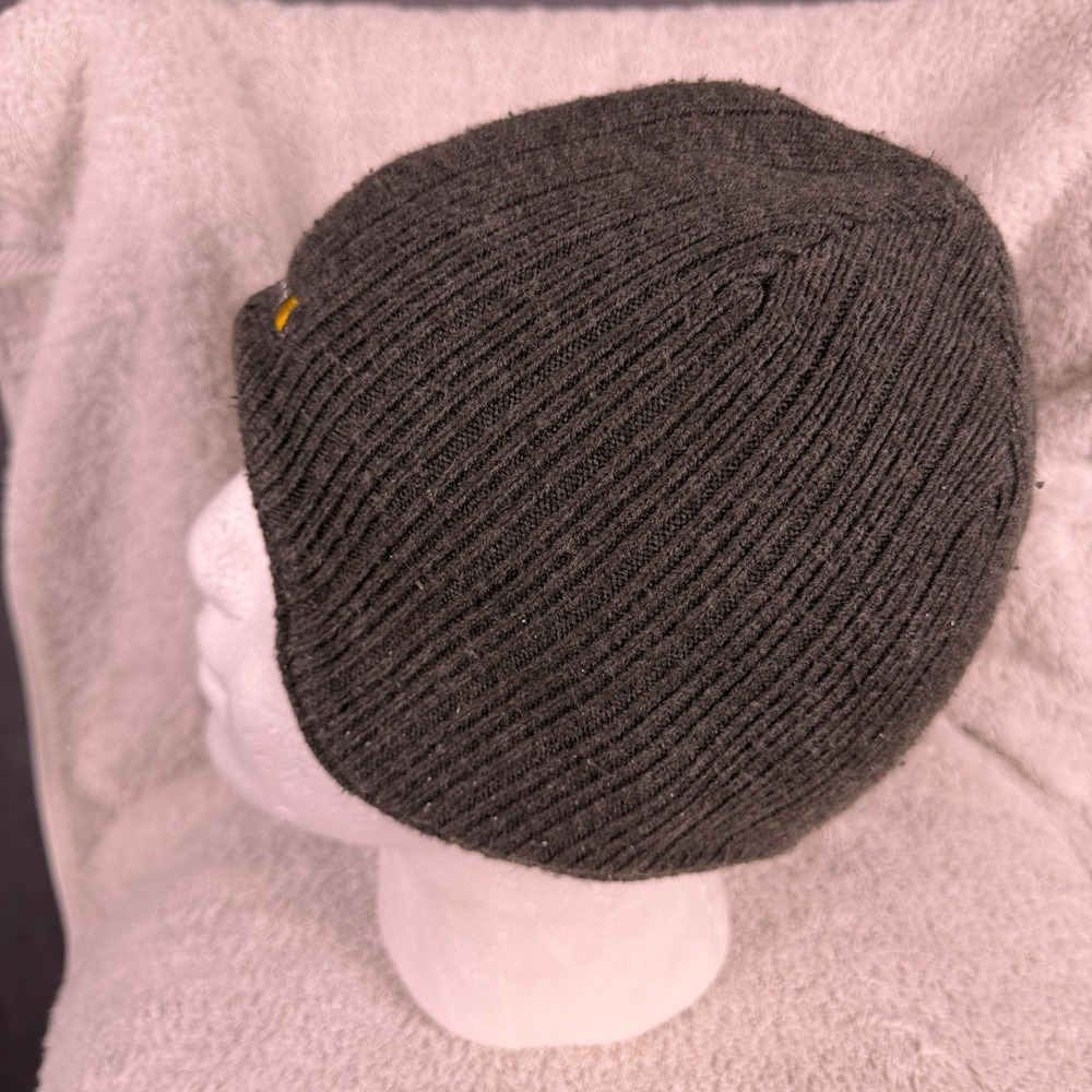 Carhartt Firesteel Beanie‎ Hat Mens One Size Gray Logo Acrylic Ribbed Ear Flaps - Picture 2 of 10